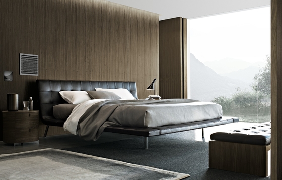 Chine Type tapissé moderne acier inoxydable d'hôtel de sofa en métal de lit de Poliform Onda fournisseur