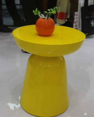 Chine Petit GV personnalisable d'intérieur d'Arcylic de table basse ronde jaune en métal fournisseur