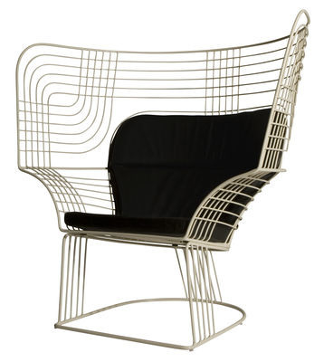 Chine Meubles extérieurs de fauteuil de lien de salle d'exposition avec la conception en acier vernie de Tom Dixon fournisseur