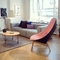 Chaise longue de fibre de verre d'Uchiwa de style de loisirs pour le salon avec la base en bois fournisseur