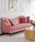 Sofa de tissu de rose de meubles d'hôtel de loisirs, sofa ordinaire de chambre d'hôtel de taille fournisseur
