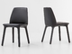 Fibre de verre de cuir de cannelure de Bonaldo dinant la chaise conçue par Mauro Lipparini fournisseur