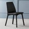Fibre de verre de cuir de cannelure de Bonaldo dinant la chaise conçue par Mauro Lipparini fournisseur